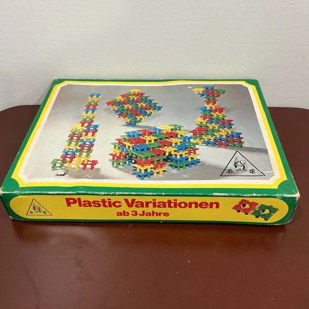VTG Eichhorn Holzbausteine Rising Towers Building Construction Set Art Nr 7651‎